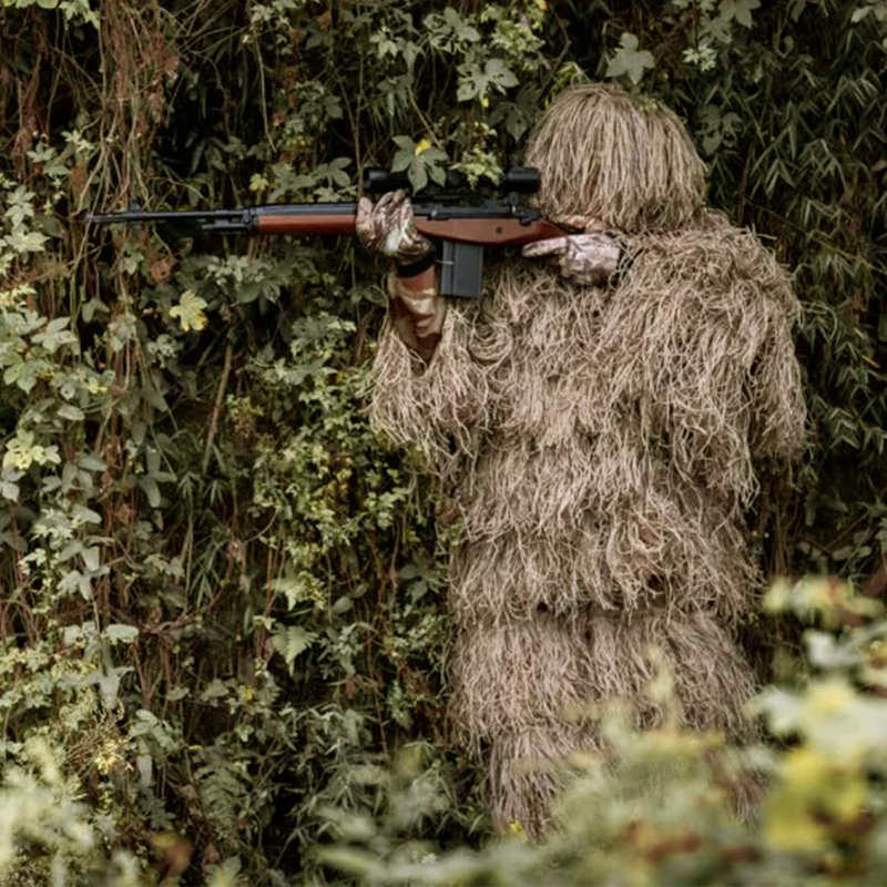 5-in-1 Ghillie Suit, 3D Camouflage Hunting Apparel for Adults and Youth, with Carry Bag, 69"H x 51.2"W x 33.9"D