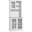 Armoire de rangement autoportante avec huche pour salle à manger-1598710099