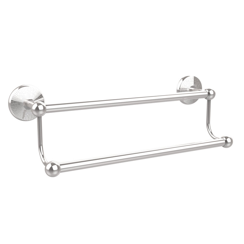 Barre à serviettes murale double Marchmont, Chrome poli