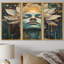 «Awakening Blue Lotus Woman», ensemble d'impressions d'art mural-313461783-313461868