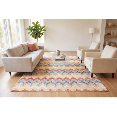 Pridbjorn Chevron Indoor Rug