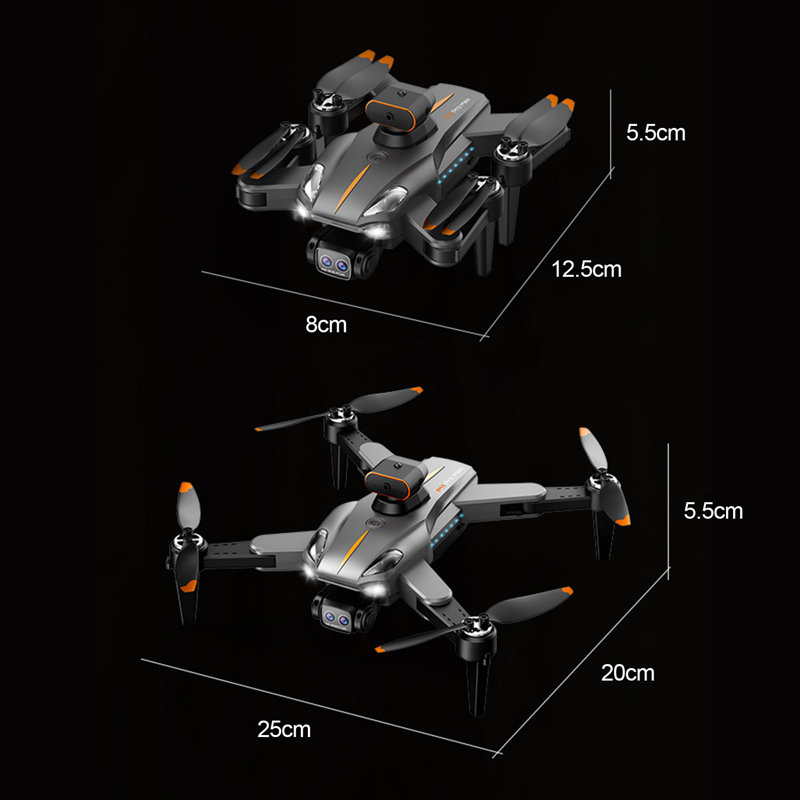 Remote Control Drone with 8K Dual Cameras Obstacle Avoidance Brushless Motor Auto Return Kids Adults Beginner Foldable 2.4GHz RC Quadcopter Toy
