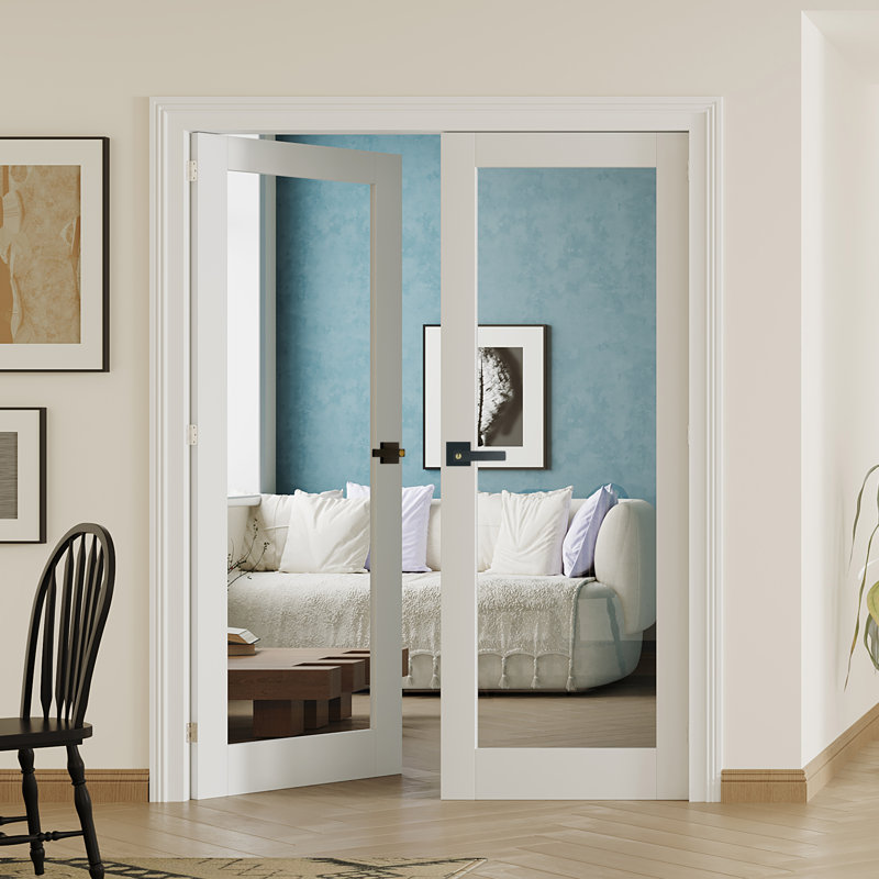 Porte de garde-manger double Prehung Style, 64"X80"