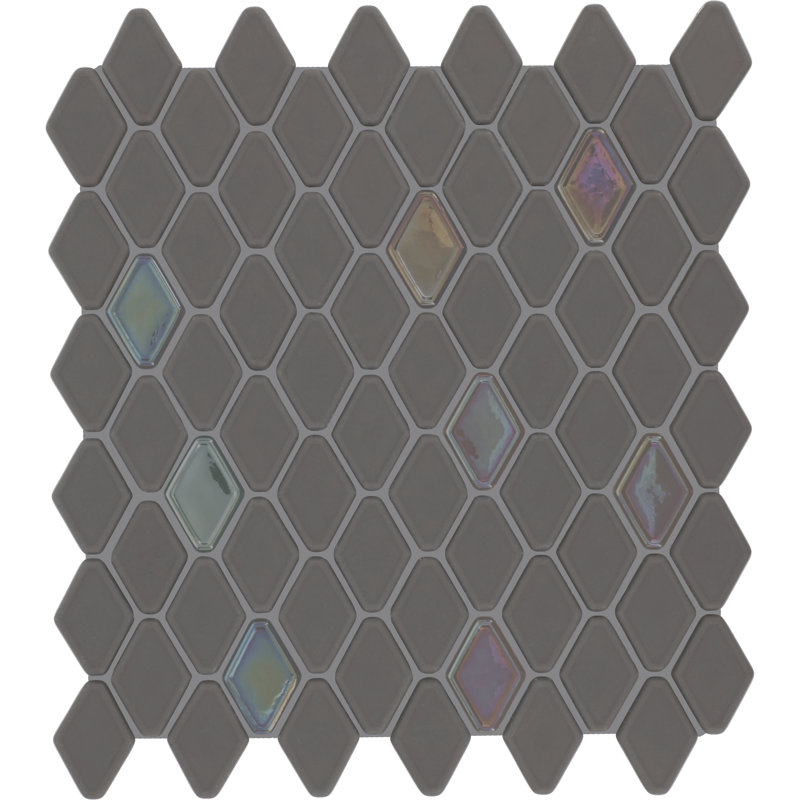 Mosaïque murale en verre hexagonale allongée 1,5 po Starcastle (ensemble de 15), Stardust