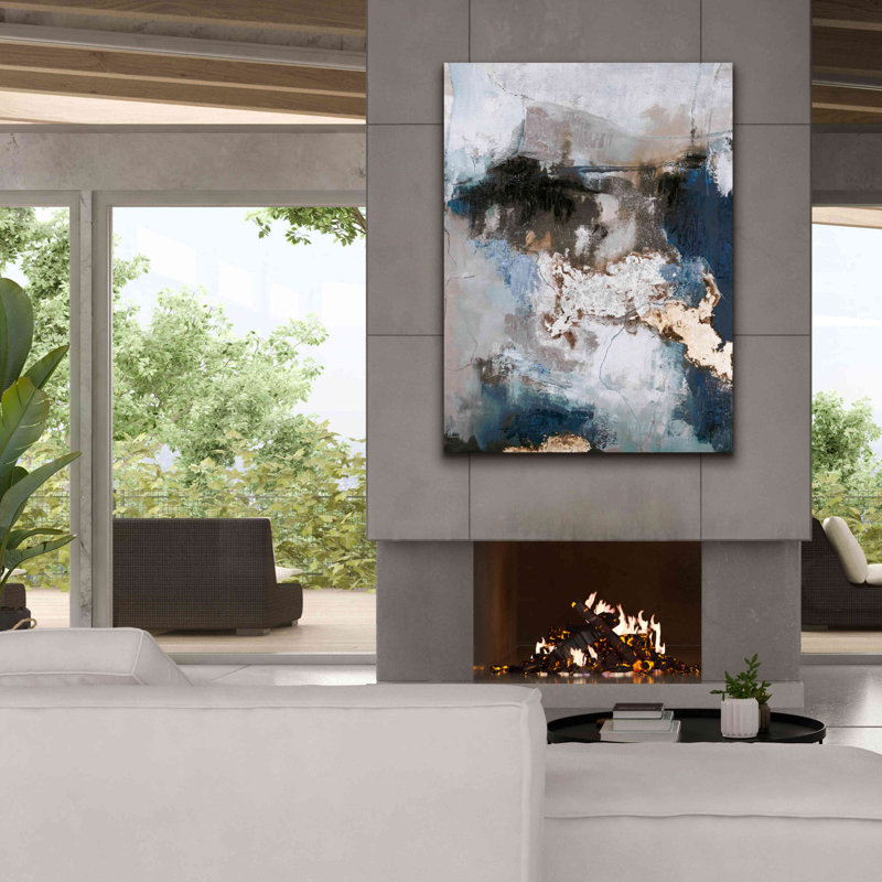 «Waterfall» par Design Fabrikken, estampe numérique sur toile, H 54 po x l 40 po x P 1,5 po