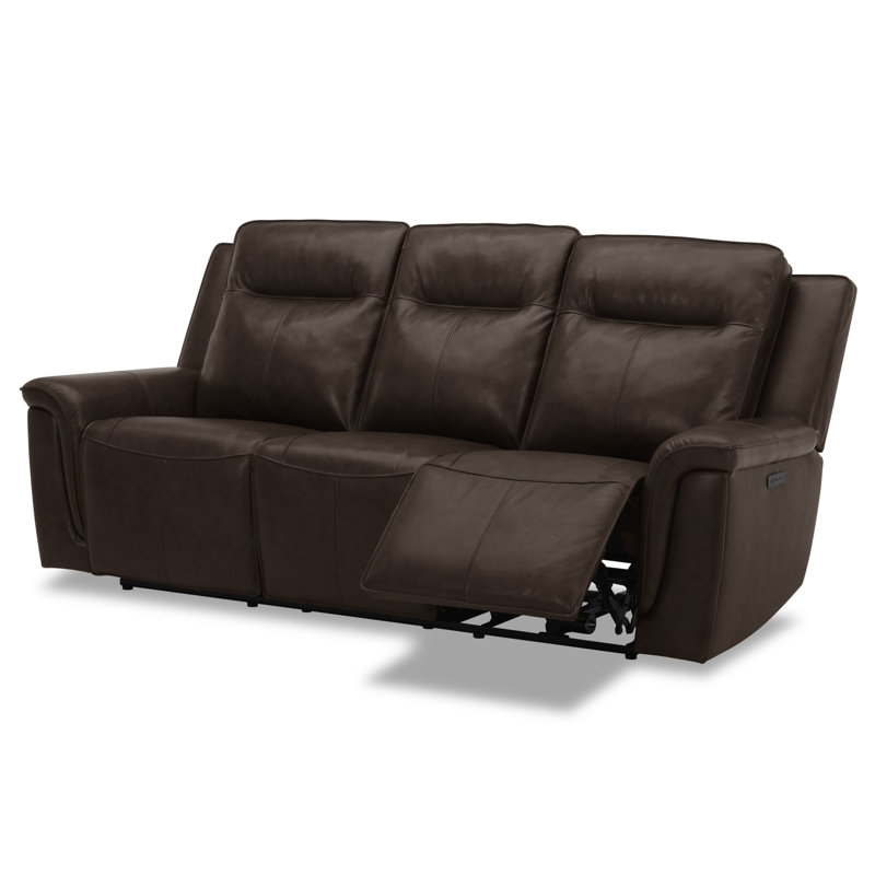 Murraylee Power Sofa w/ USB Charging Ports - Cognac Leather