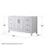 Daria 59'' W Single Bathroom Vanity Base-356158812