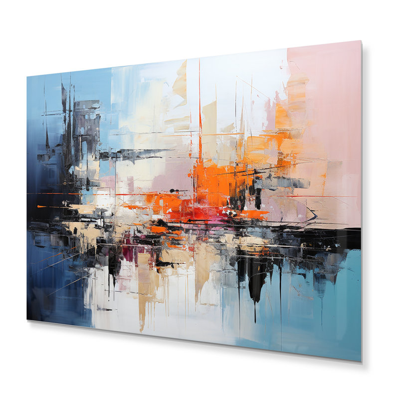 Asian Art Abstract Expression III - Abstract Art, H 16 po x l 32 po