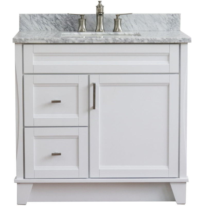 Ensemble de meuble-lavabo simple 37 po Chanade, Blanc