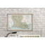 Louisiana State Map - impression encadrée-1420894969