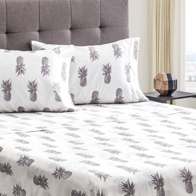 Ensemble de draps en microfibre ananas