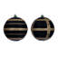 Vickerman Glitter Ornament Assortment. 2 plaid, and 2 horizontal stripes.-502522944-502522959