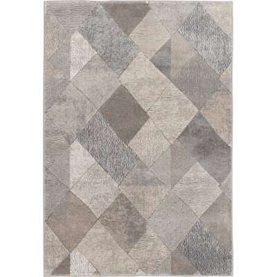 Bungalow Rose Allure Pelinzie Gray Area Rug