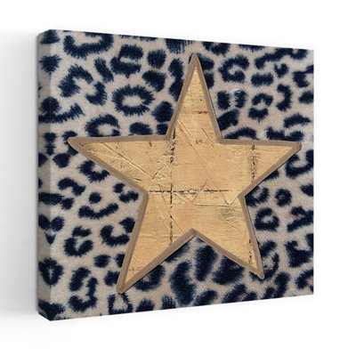 «Golden Star», reproduction abstraite audacieuse de paysage animalier contemporain