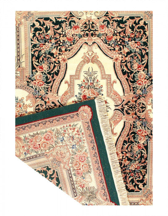 Fine Hand Knotted Chinese Abusson rug 7'5'' X 9'5''