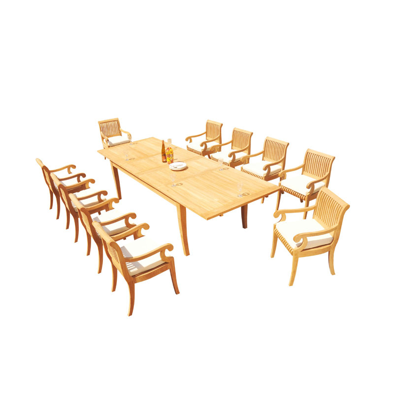 Masson Teak Dining Set, 10