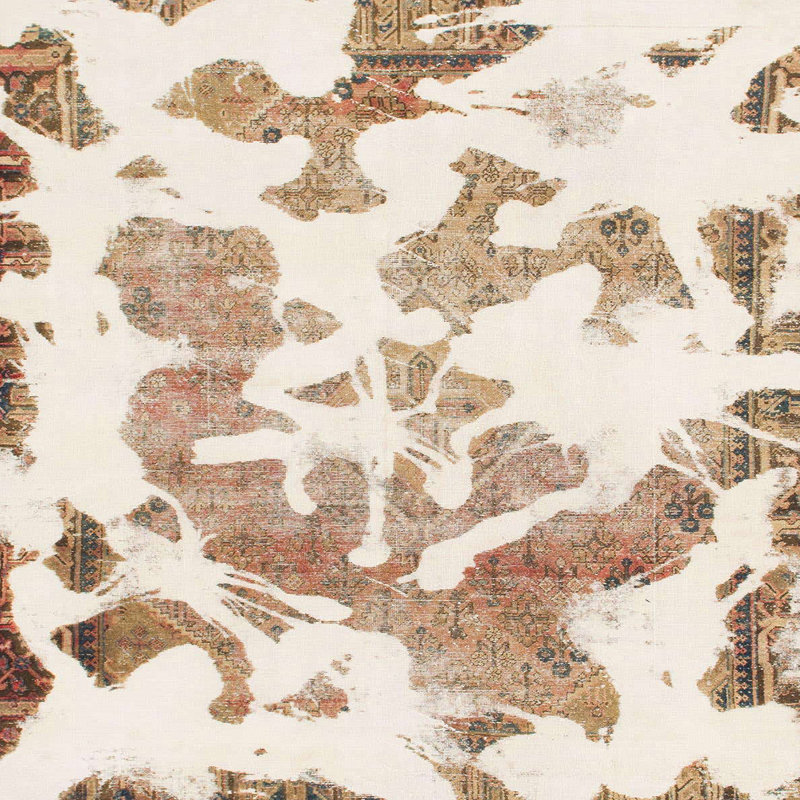 Stilesville Abstract Indoor Rug, Square 7'