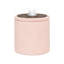 Ottoman With Stroage, Boucle Round Storage Ottoman With Tray,Foot Rest Stool Pink, 16.93"X16.93"X17.72"