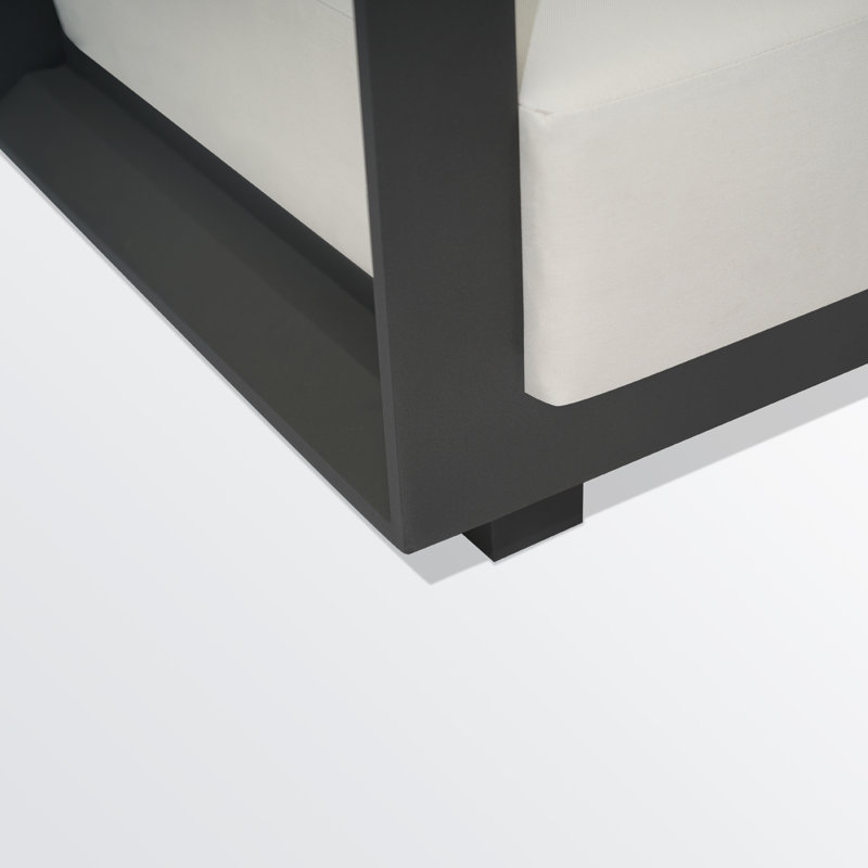 Sofa d'extérieur en aluminium Aden 85', Crème