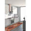 Tapis de couloir unique en laine noué à la main de style nouvel âge 2 pi 1 po x 9 pi cuivre foncé / orange / bleu marine Jesse-James