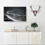 Snow Upon A Mountain Peak In Abstract - Wrapped Canvas-55340530