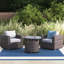 Ensemble modulaire de canapé de patio en rotin 3 pièces avec coussins confortables-1460861720