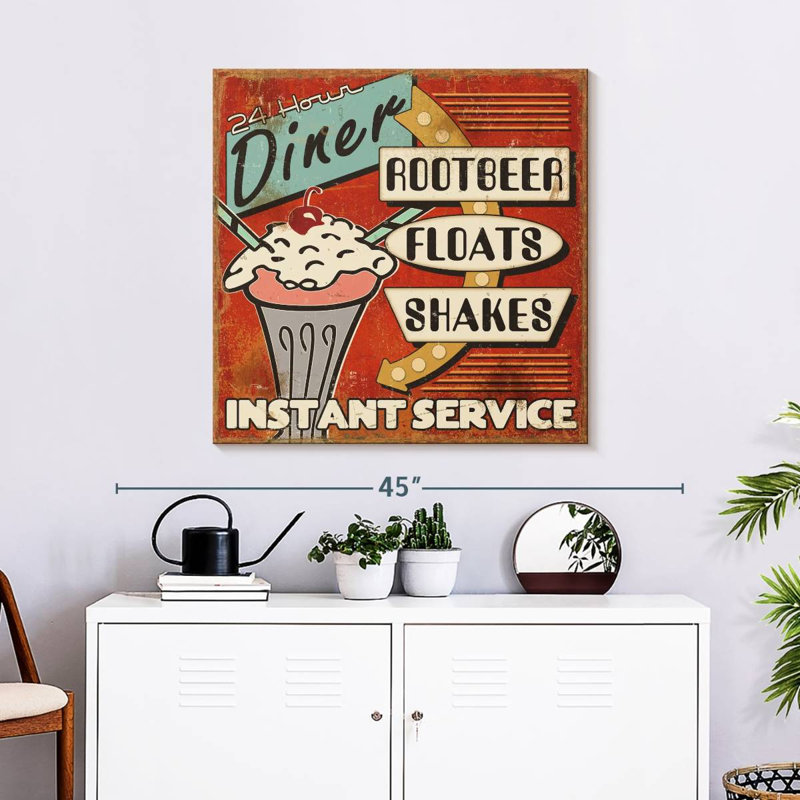 Tergel Diners And Drive Ins I, H 30 po x l 30 po