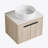 24 " Modern Design Float Bathroom Vanity With Ceramic Basin Set