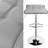 Adjustable Spin Bar Stool with Solid Wave Seat-1442324147