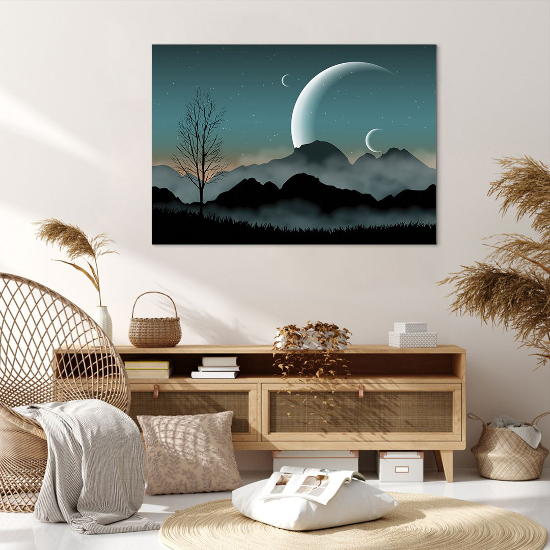 Leinwandbild Sky Night Illustration