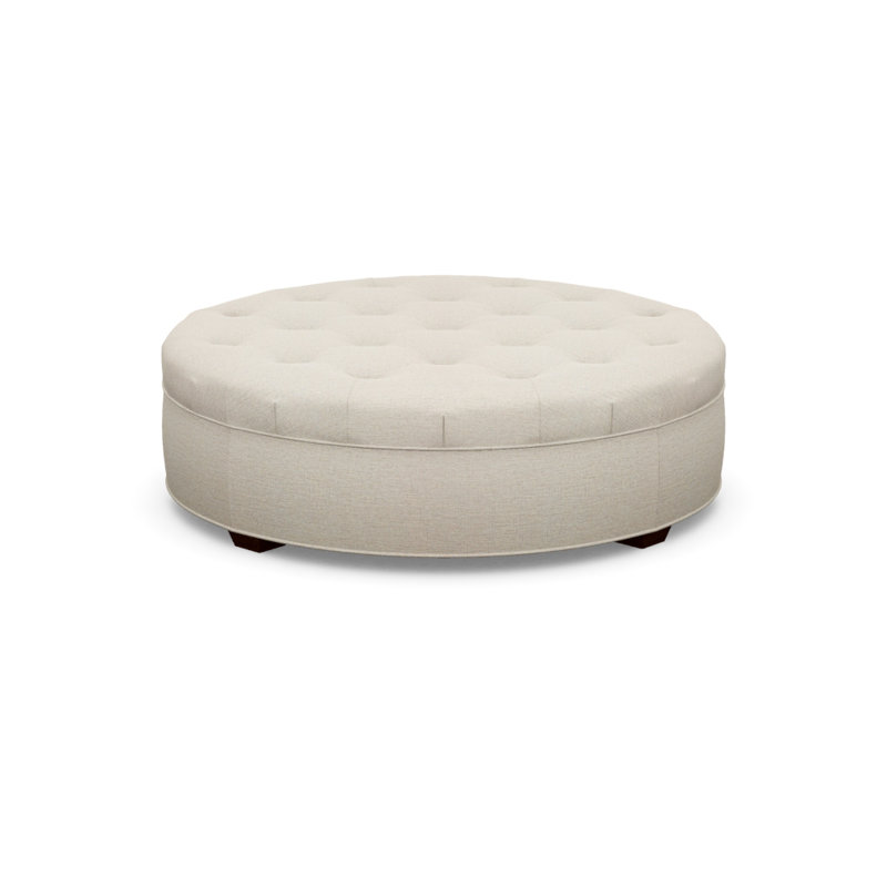 Round Ottoman, Walnut, 2243-77