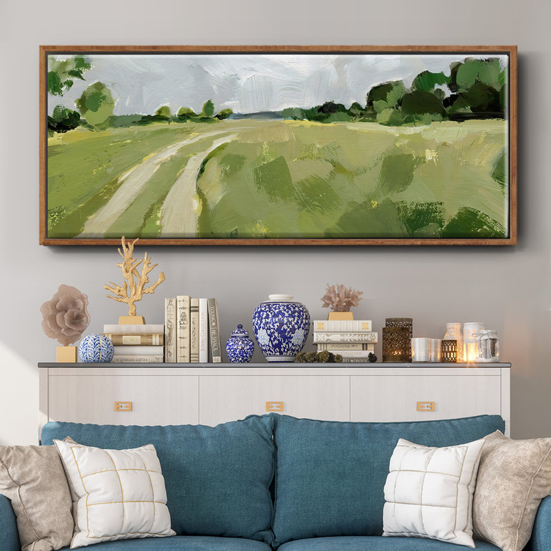 Meadow Trail I - Framed Canvas