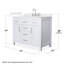 Beckett 42" Freestanding Single Bathroom Vanity with Quartz Top-8083835-8083829-8083825