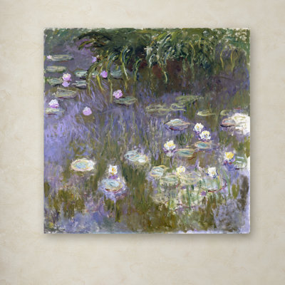« water lilies », reproduction sur toile