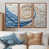 Toile avec cadre flottant brun