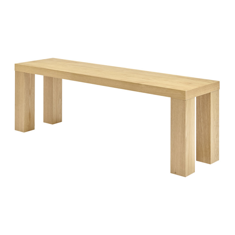 Carson 57" W Wood Dining Bench, 19" H x 57" W x 15" D, Oak