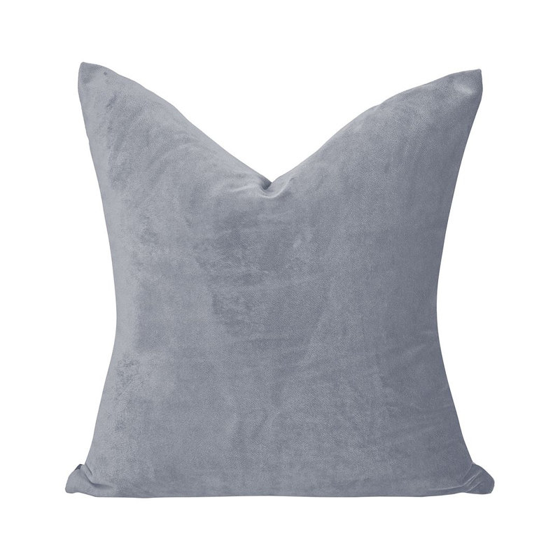 Matte Velvet Cushion Cover - 1 Pc, Silver, 30cm x 30cm
