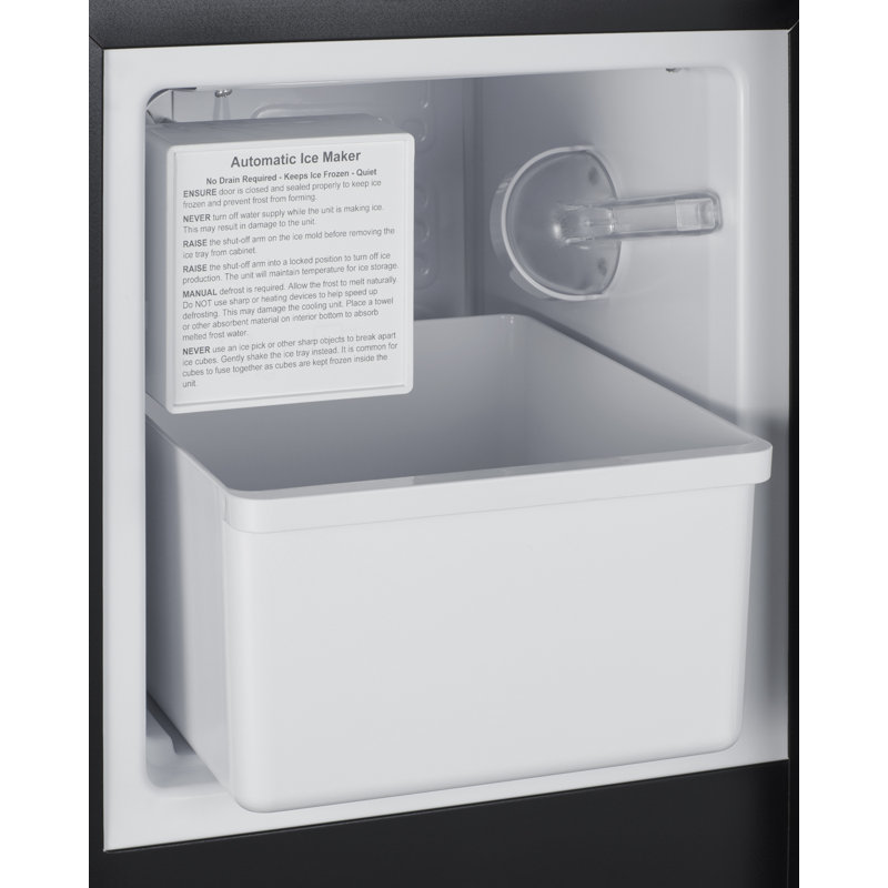 Summit 15" Stainless Steel Undercounter Crescent Ice Maker