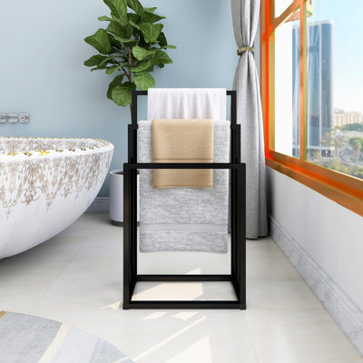 Avillion 45 cm L Steel 3 - Bar Freestanding Towel Stand
