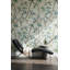 Papier peint floral avec branches et feuilles