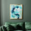 «Teal Composition I», toile encadrée de qualité supérieure - prête à être accrochée-1118333978-1118333979