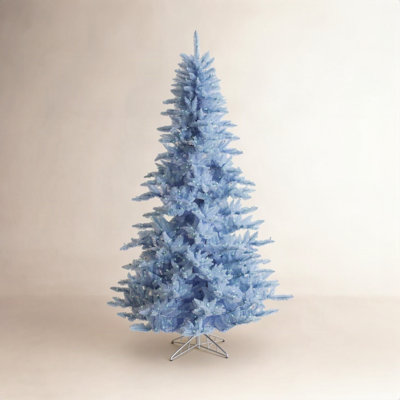 Sky Blue Fir Pre-Lit Fir Christmas Tree