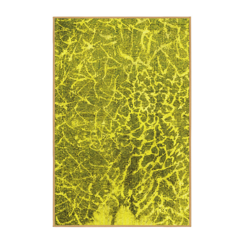 Tapis contemporains contemporains lavables à la machine 609, Rectangle 4 pi x 6 pi