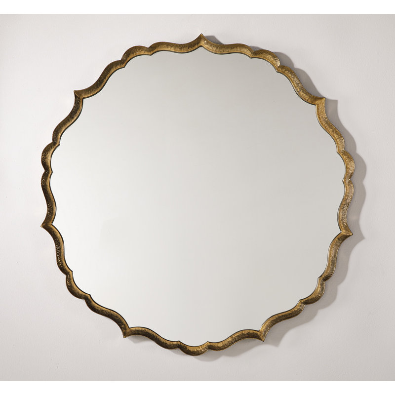 Cecile Scalloped Metal Wall Mirror