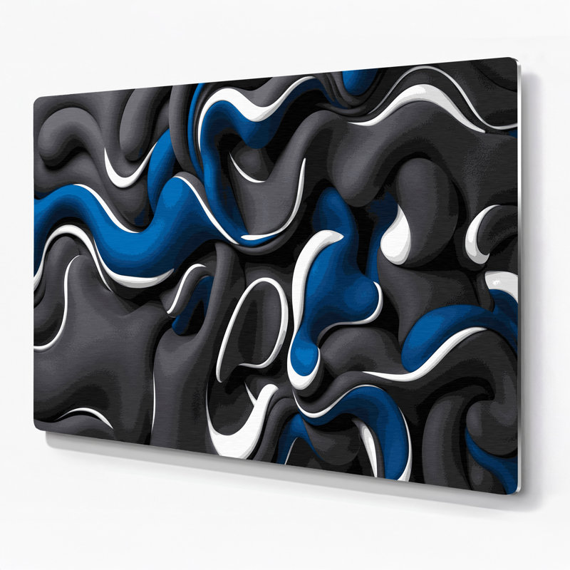 Art mural Biomorphic Abstraction 39, H 11 po x l 14 po