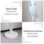 Grande sculpture de sol abstraite bleue 33,46 "-1185775690