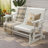 Solid Wood Two-Person Patio Glider-508784236