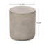 Table d'appoint d'extérieur en béton léger (table incluse seulement)