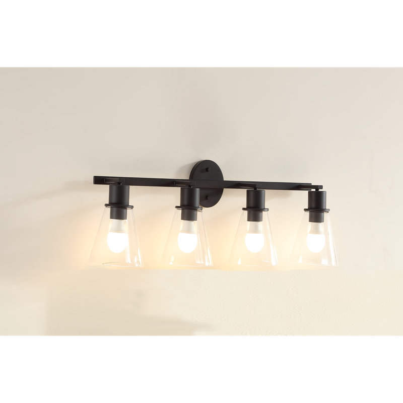 4 - Light LED Vanity Light, Matte Black
