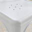 Chaise d'appoint empilable à dossier Queen Anne en acier Honora-1008779991